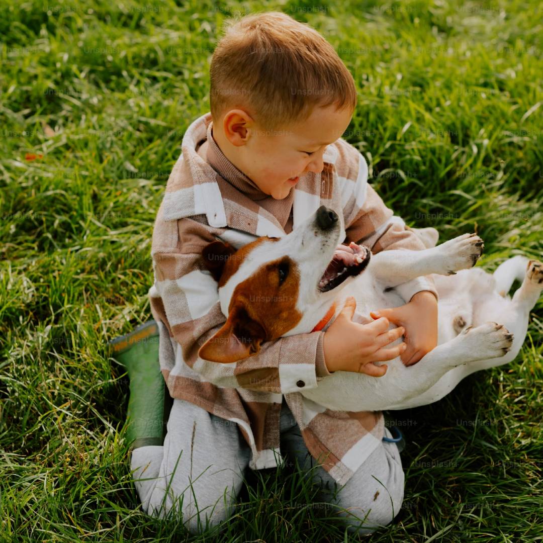 pet with a child